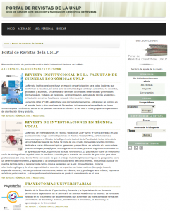 Portal de Revistas de la UNLP