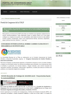 Portal de Congresos de la UNLP